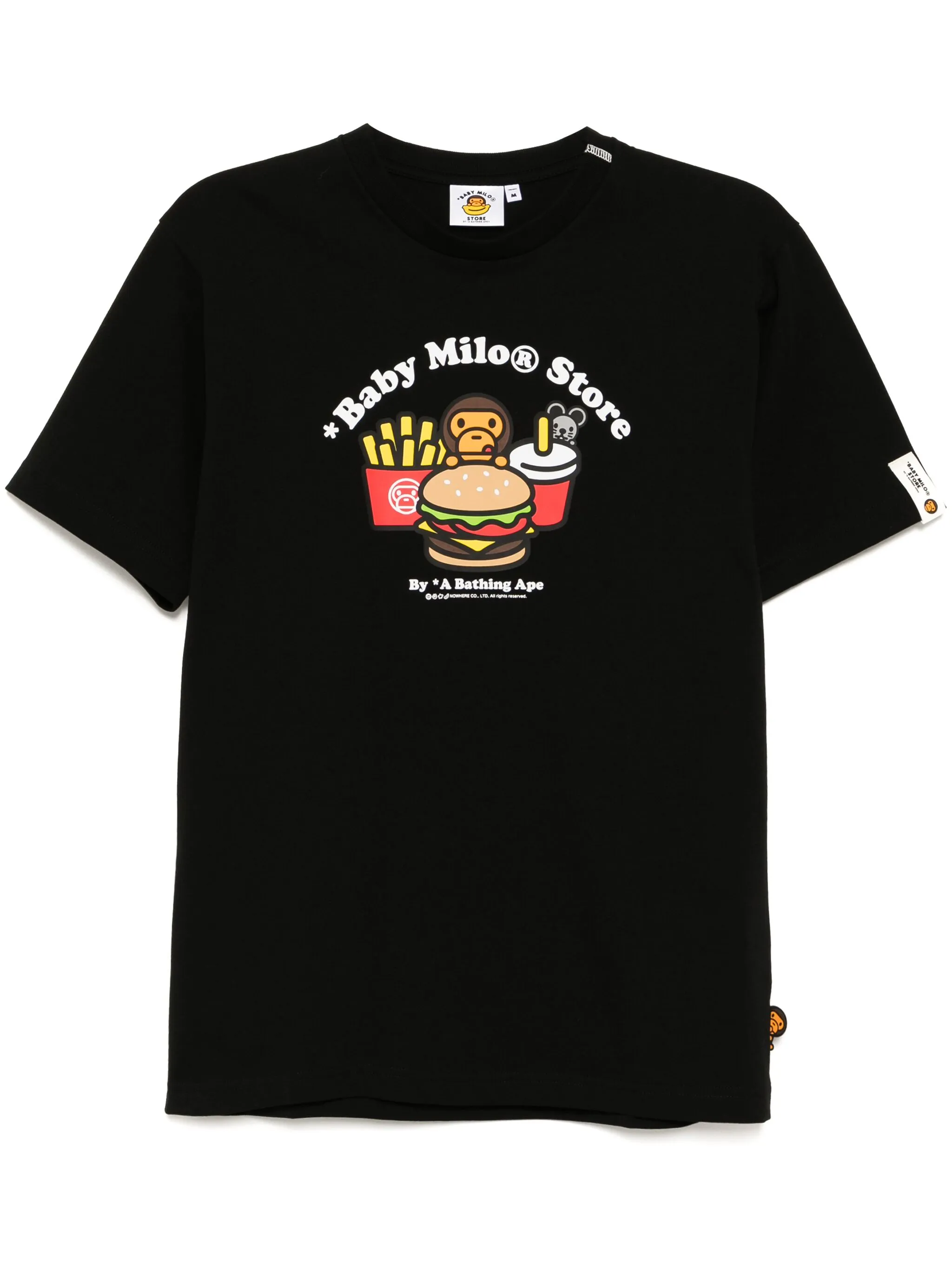 

Футболка с графичным принтом Baby Milo Store By A Bathing Ape, черный