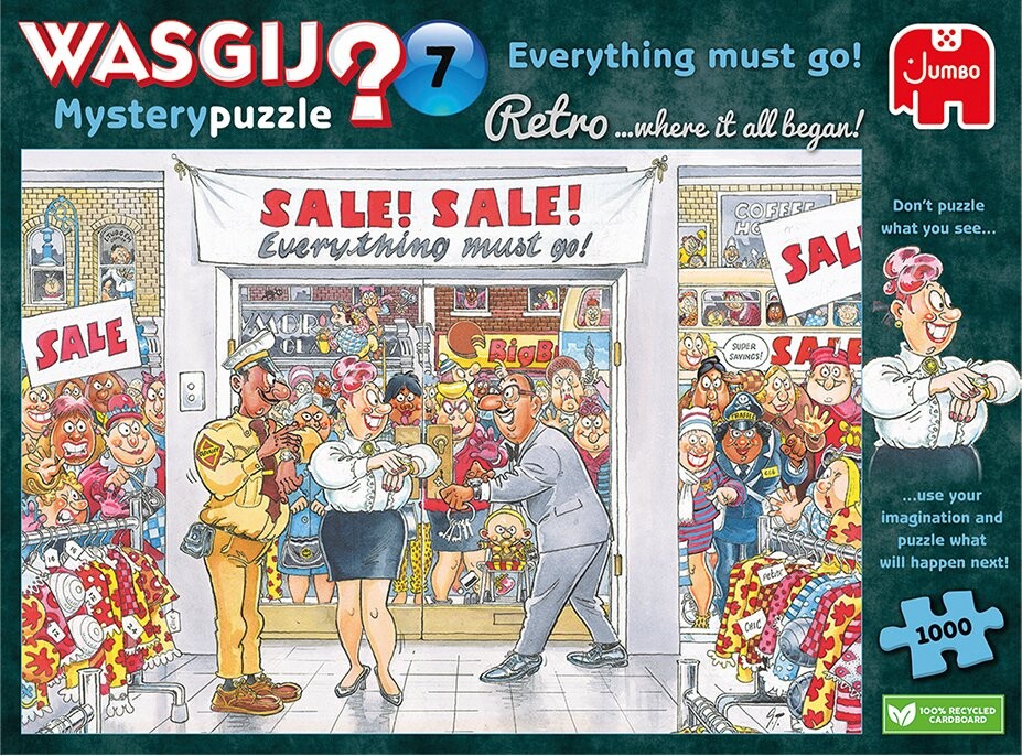 

Пазл Wasgij Retro Mystery 7 Все должно уйти! Распродажа 1000 шт.