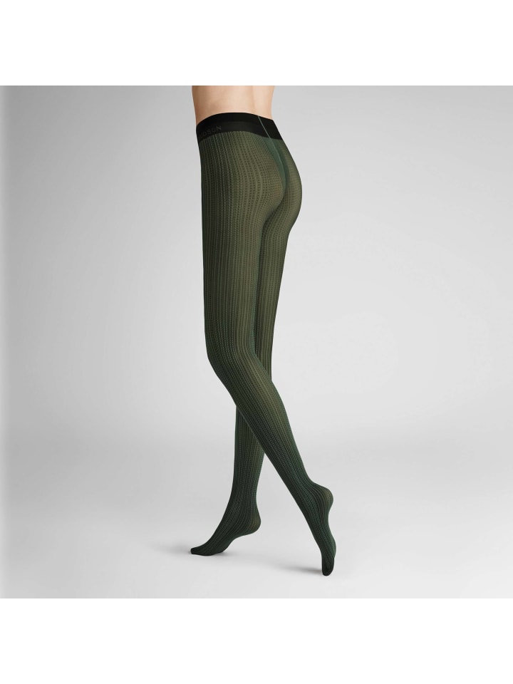 

Hudson Колготки Graphic Line Fashion цвета мха