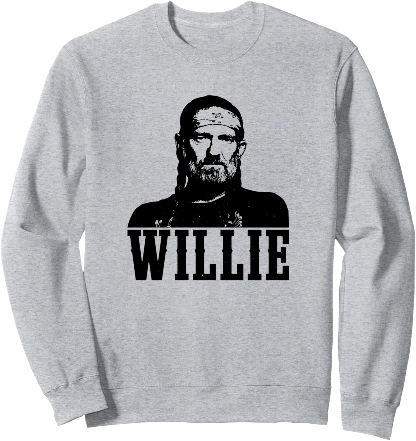 

Официальная толстовка с фотографией Вилли Нельсона Willie Nelson, серый