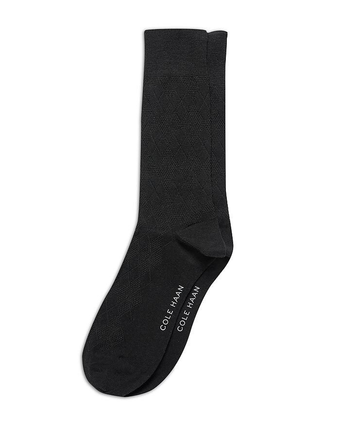 

Носки Cole Haan в тон с узором Argyle Crew, черный