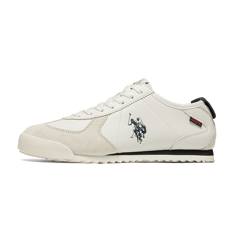 

Износостойкие и легкие низкие повседневные туфли для мужчин U.S. POLO ASSN., White Gray