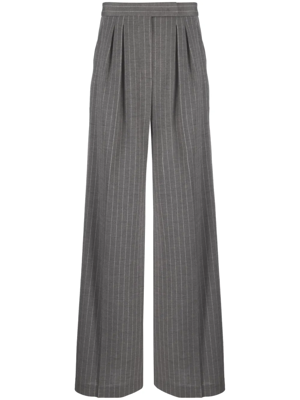 

Строгие брюки в тонкую полоску MAX MARA, серый