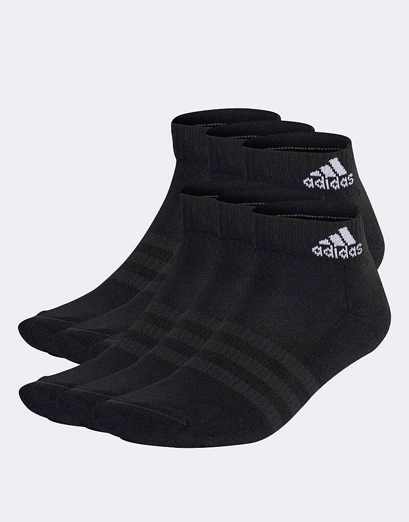 

adidas Performance – комплект из 6 пар черных спортивных носков с амортизацией