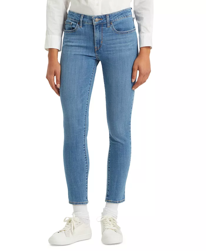 

Женские джинсы 711 Mid Rise Stretch Skinny Levi's, синий