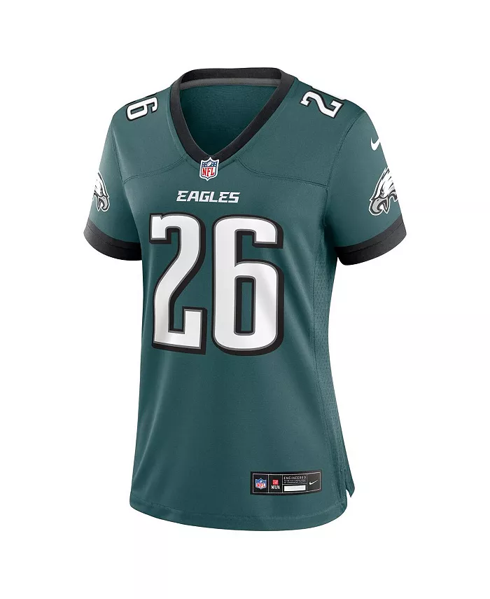 Женская игровая майка Saquon Barkley Midnight Philadelphia Eagles Nike, зеленый — фото 3