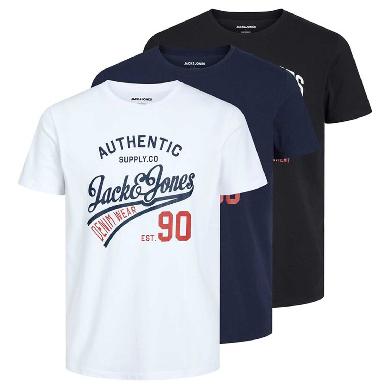 

Футболка Jack & Jones 3er Pack, белый