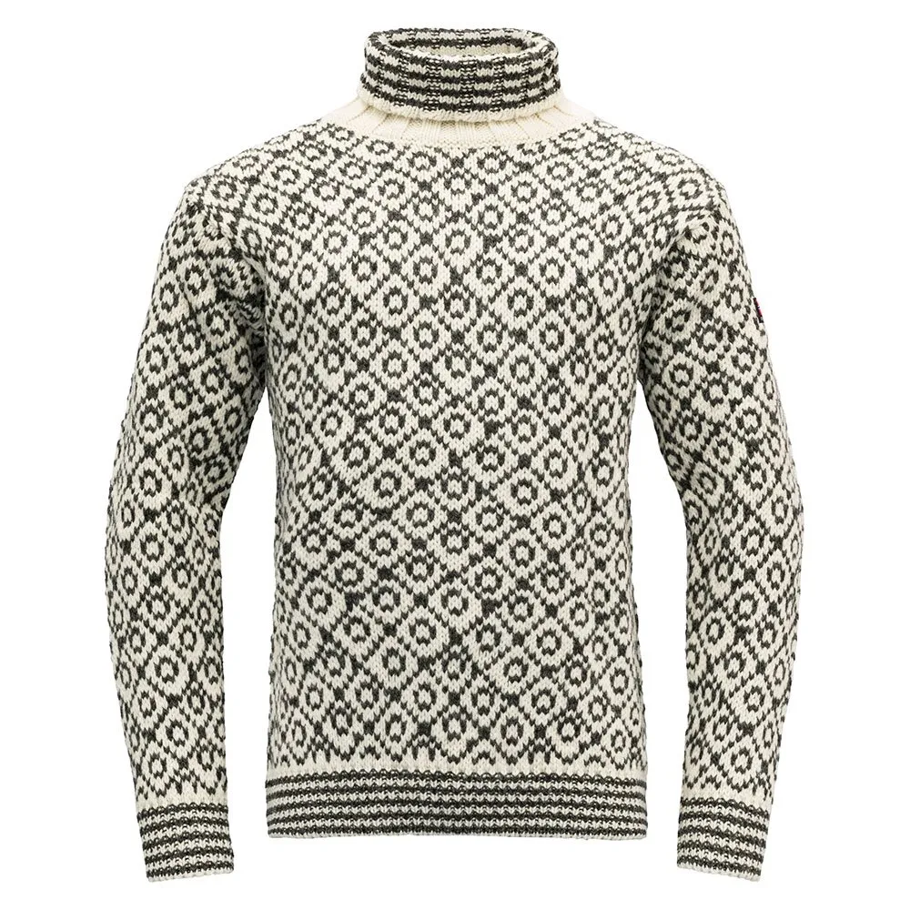 

Свитер DEVOLD OF NORWAY Svalbard Wool High Neck, черный/белый