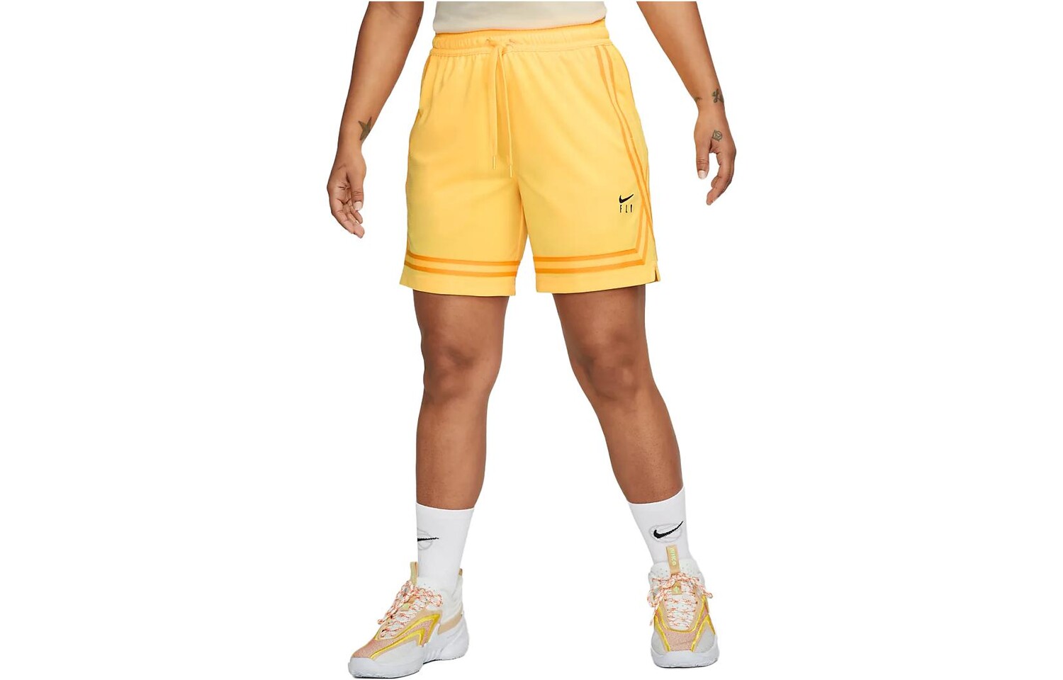 

Повседневные шорты Fly Crossover женские желтые Nike