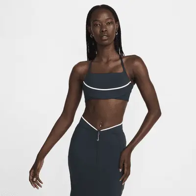 

Спортивный бюстгальтер Nike x Jacquemus, цвет Dark Obsidian/White