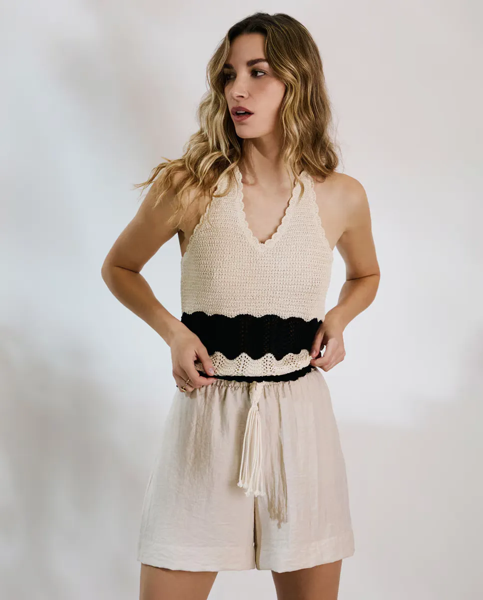 

Женский топ крючком, завязывающийся вокруг шеи Vero Moda, белый