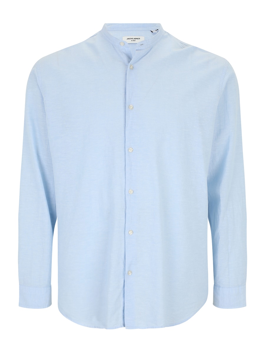 

Рубашка Slim Fit на пуговицах Jack & Jones Plus JJEBreeze, светло-голубой