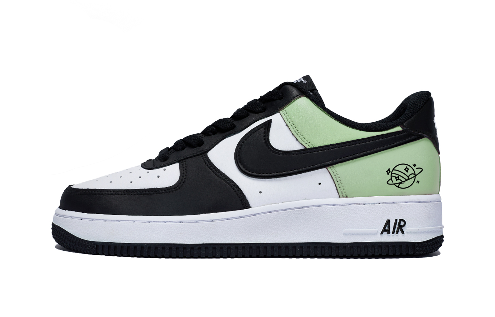 

Nike Кроссовки Air Force 1 Puppy Fragment Low Top для скейтбординга, мужские, белые, зеленые
