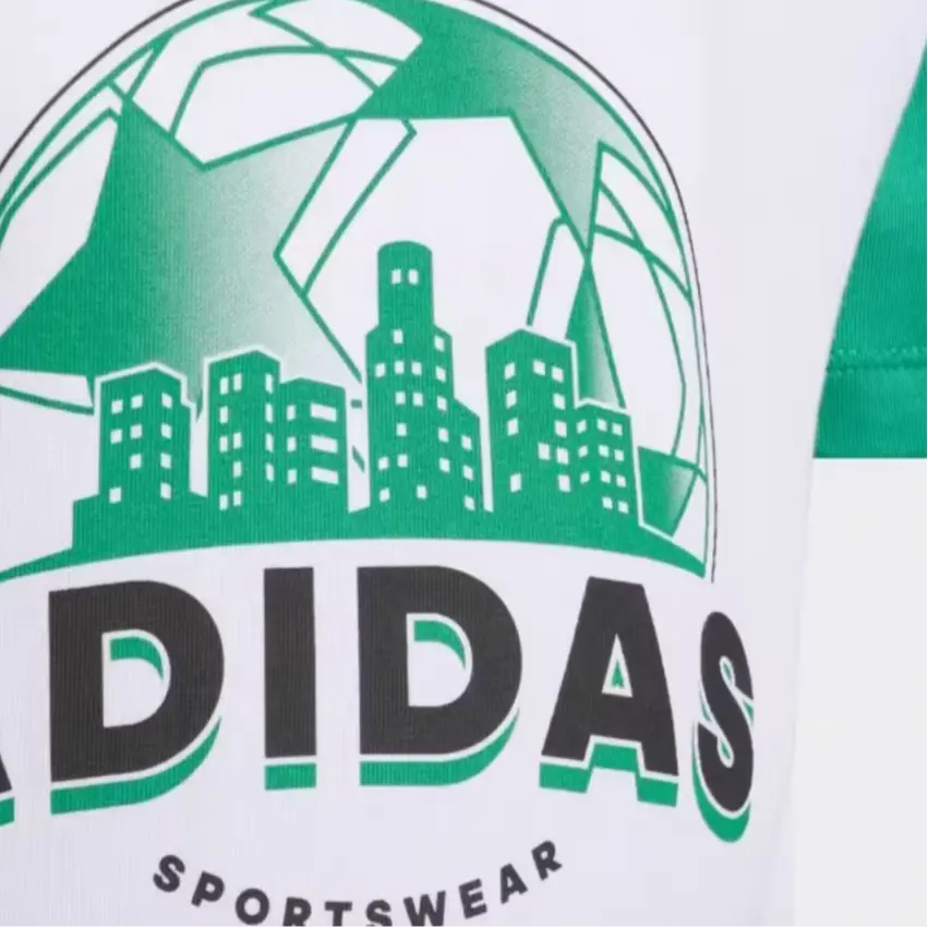 Adidas Повседневная спортивная одежда White/Light Lawn Green/Black для детей 3-7 лет — фото 3