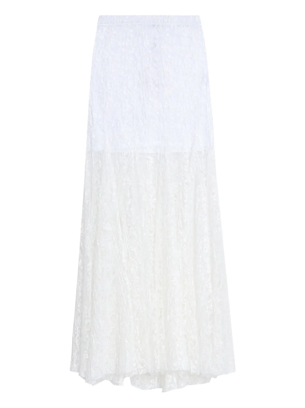 

Макси-юбка X Astrid с кружевом Amir Slama, белый