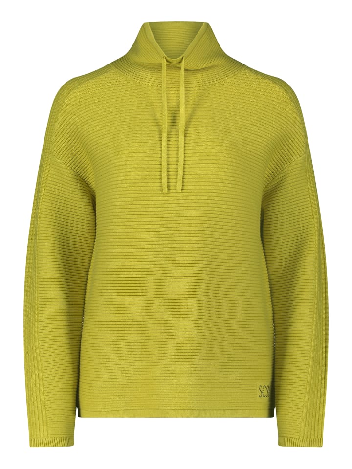 

Однотонный вязаный свитер цвета цитронеллы Betty Barclay