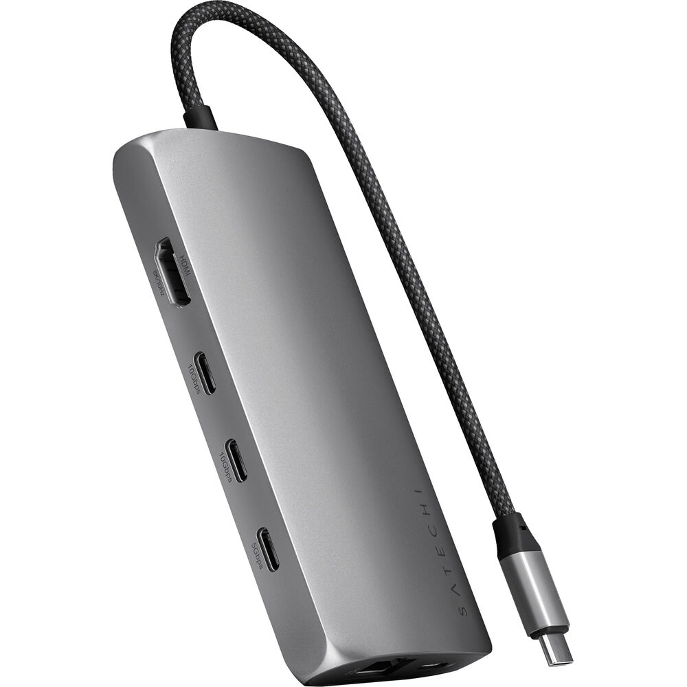 

Док-станция Satechi USB-C Multi-Port 8K Adapter with Ethernet V3 ST-P8KEM