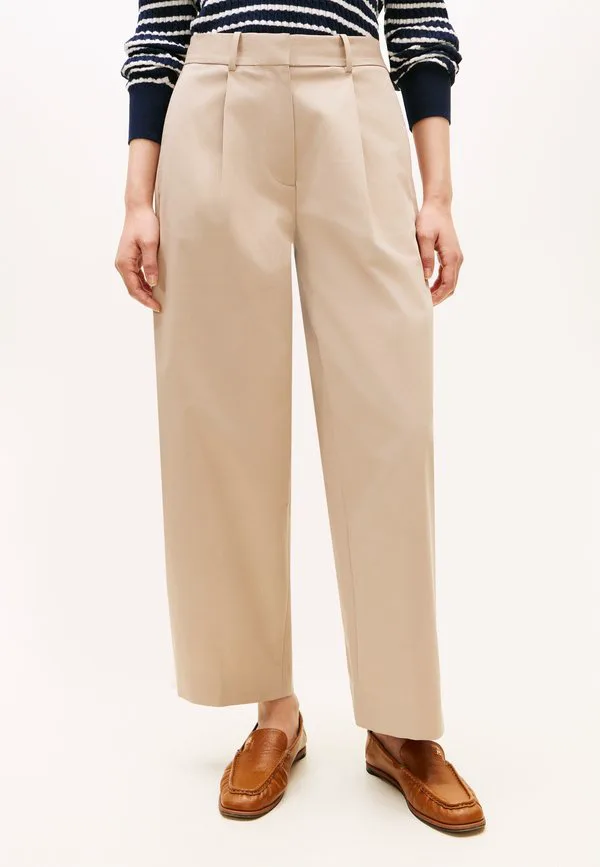 Брюки с бочкообразными складками Tommy Hilfiger, Beige