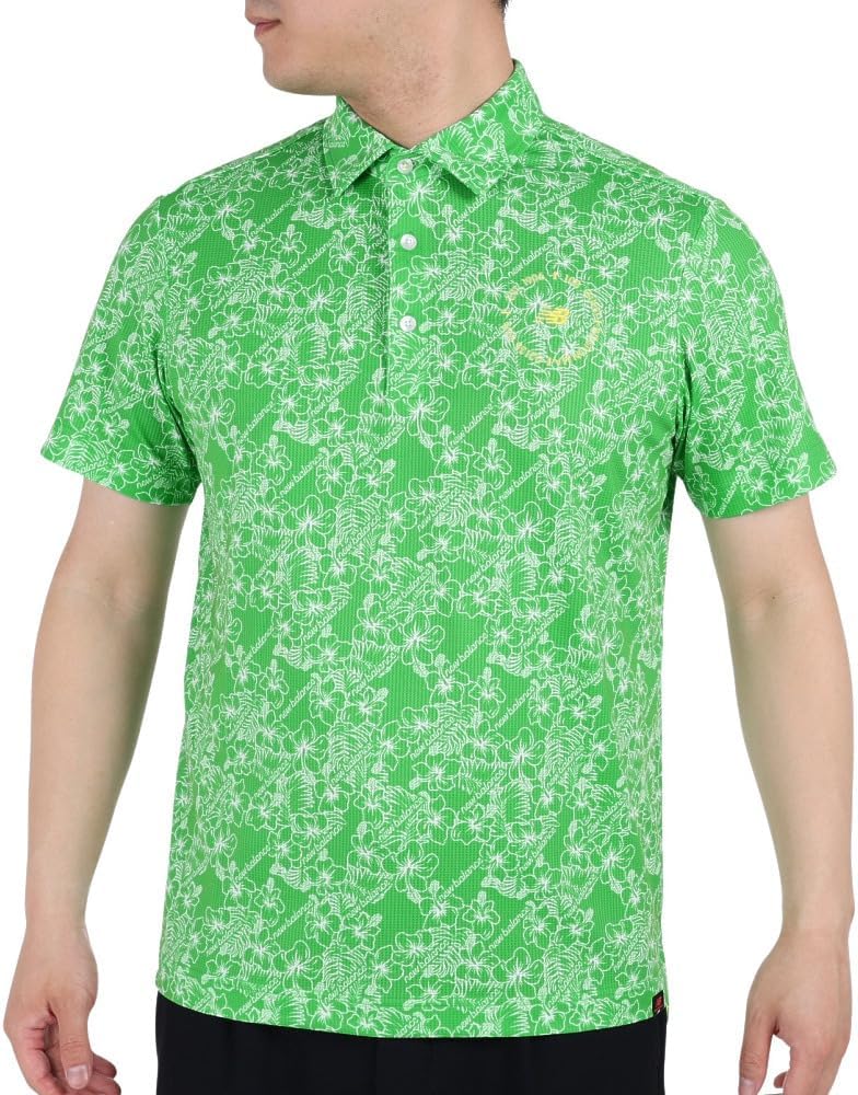 

Мужская поло-рубашка New Balance с коротким рукавом (Deimos: защита от УФ-излучения, влагоотводящие свойства, быстрое высыхание, эластичность) / для гольфа / 012-3168011, светло-зеленый