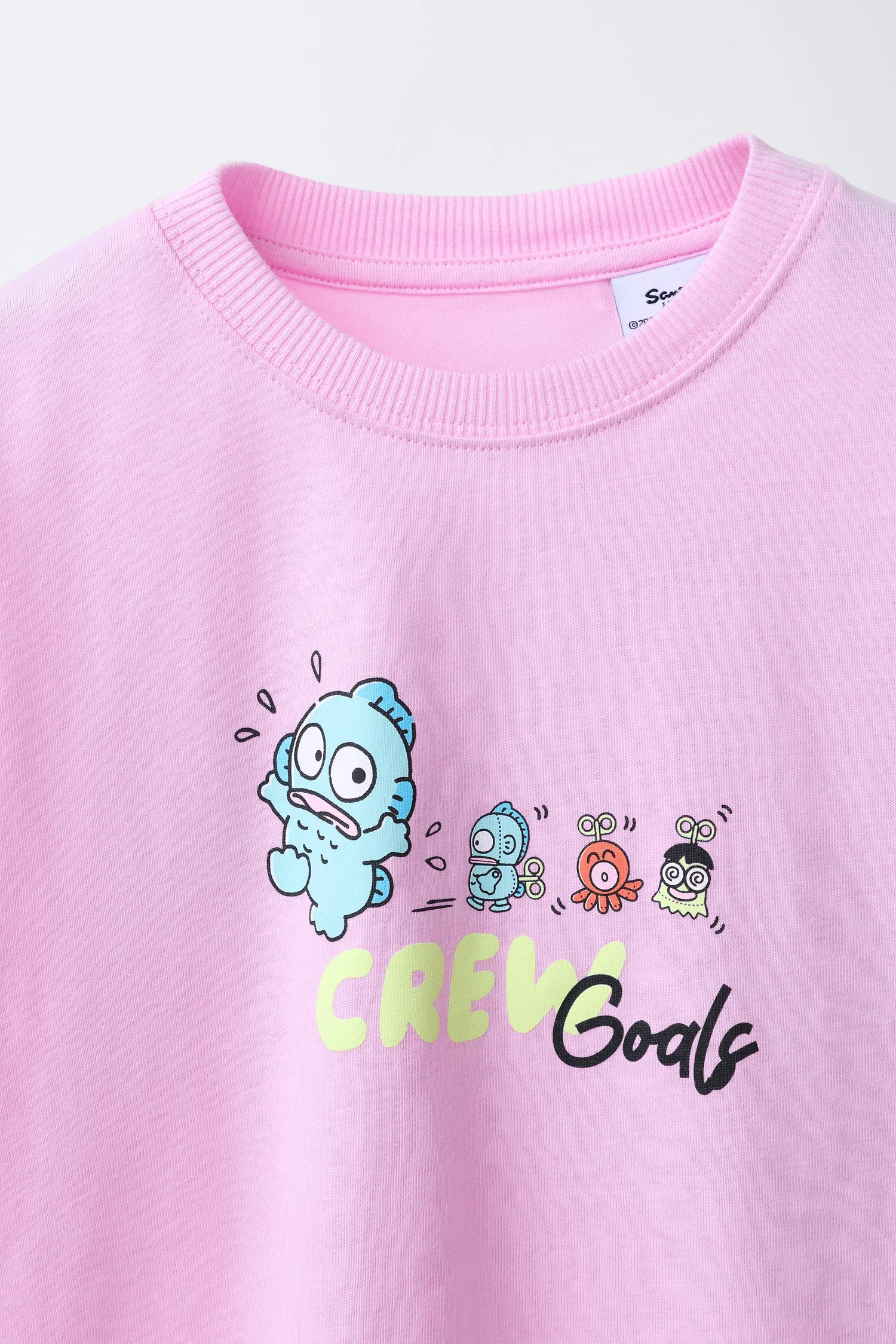 Футболка hangyodon and friends sanrio Zara, розовый — фото 3