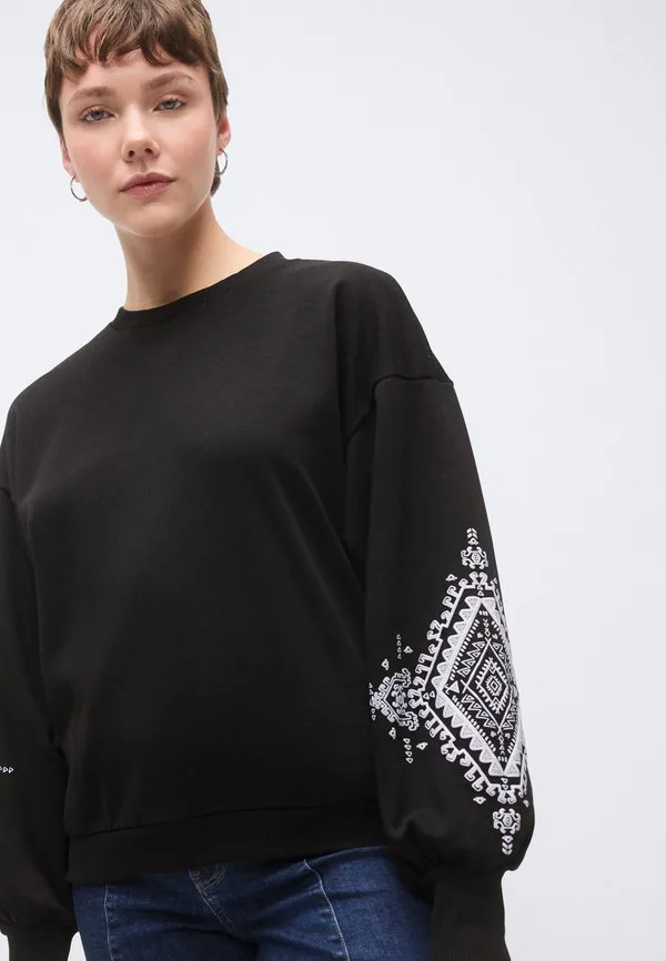 

Толстовка с цветочным принтом onlbrooke с круглым вырезом Only Tall, Black, Черный, Толстовка с цветочным принтом onlbrooke с круглым вырезом Only Tall, Black