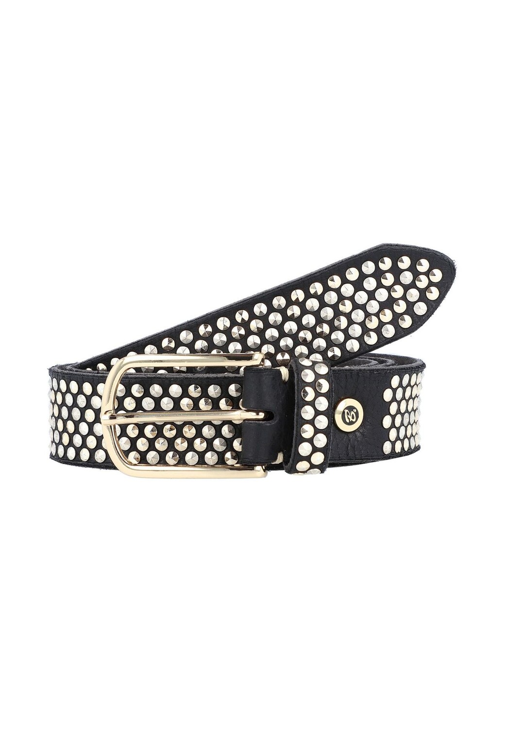 

Кожаный ремень с заклепками B.BELT, черный