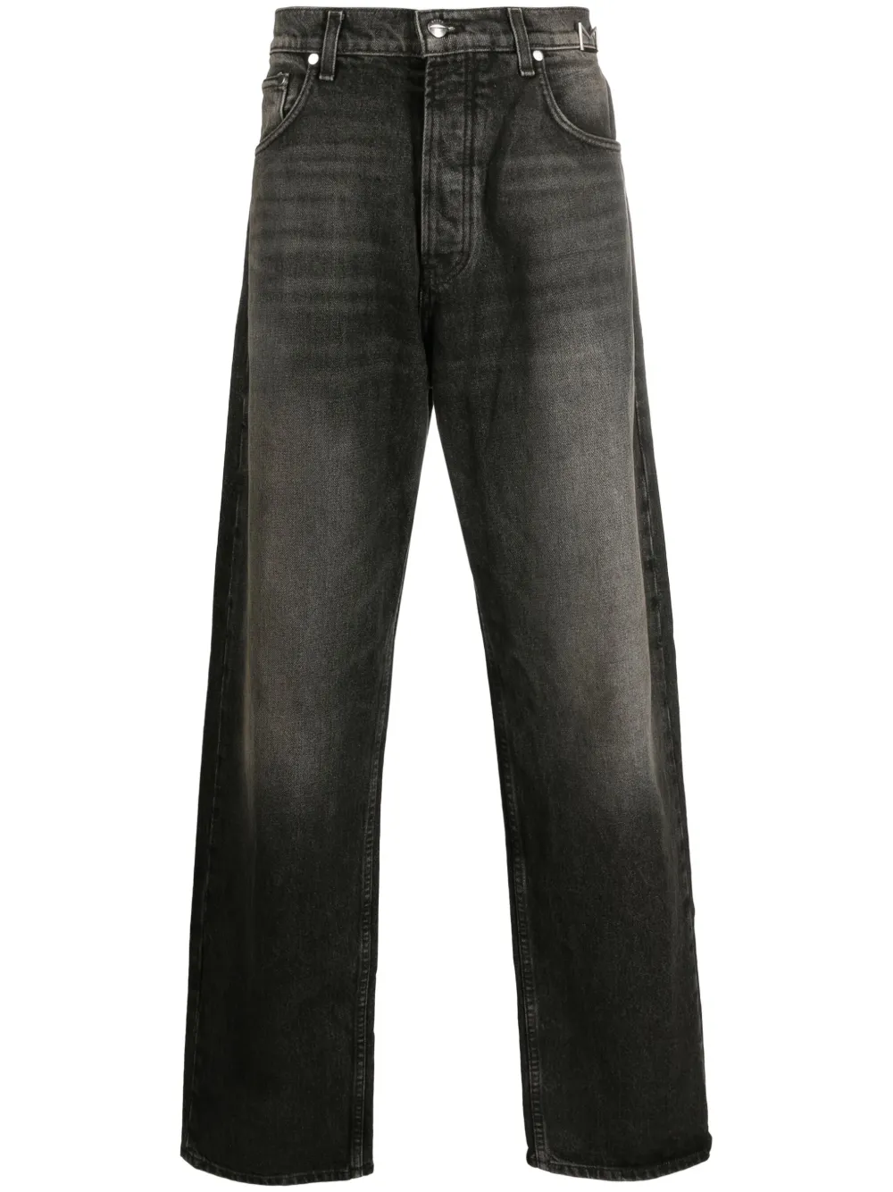 

Широкие джинсы средней посадки RHUDE, черный