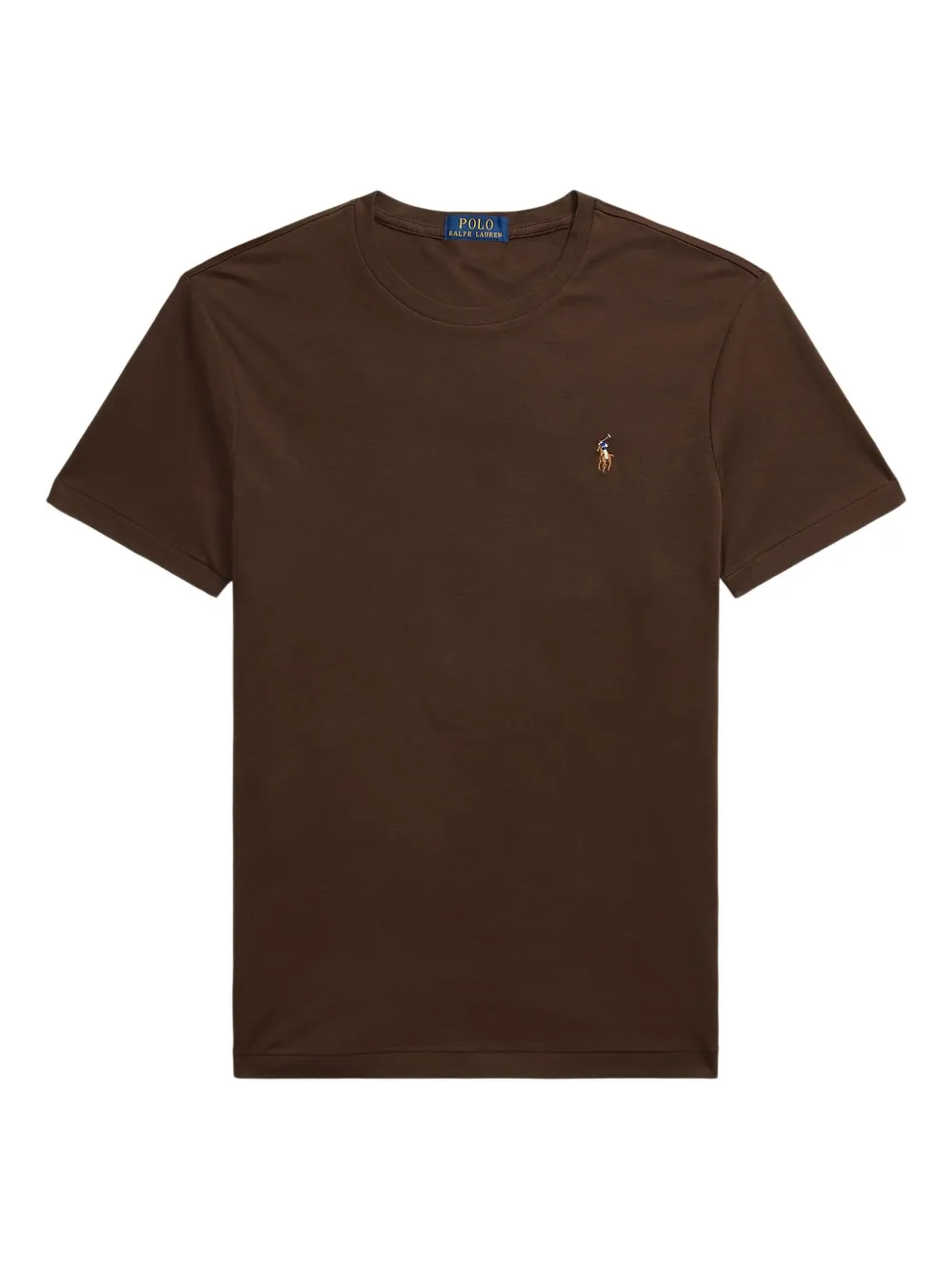 

Хлопковая футболка с логотипом POLO RALPH LAUREN, коричневый