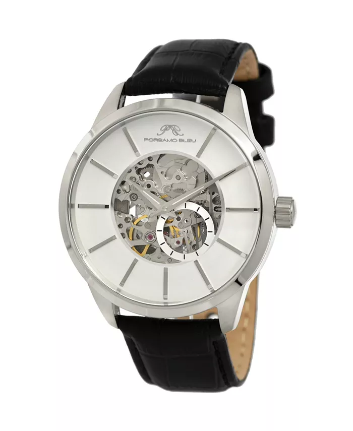 

Мужские часы Cassius Automatic с кожаным ремешком 801ACAL Porsamo Bleu, черный