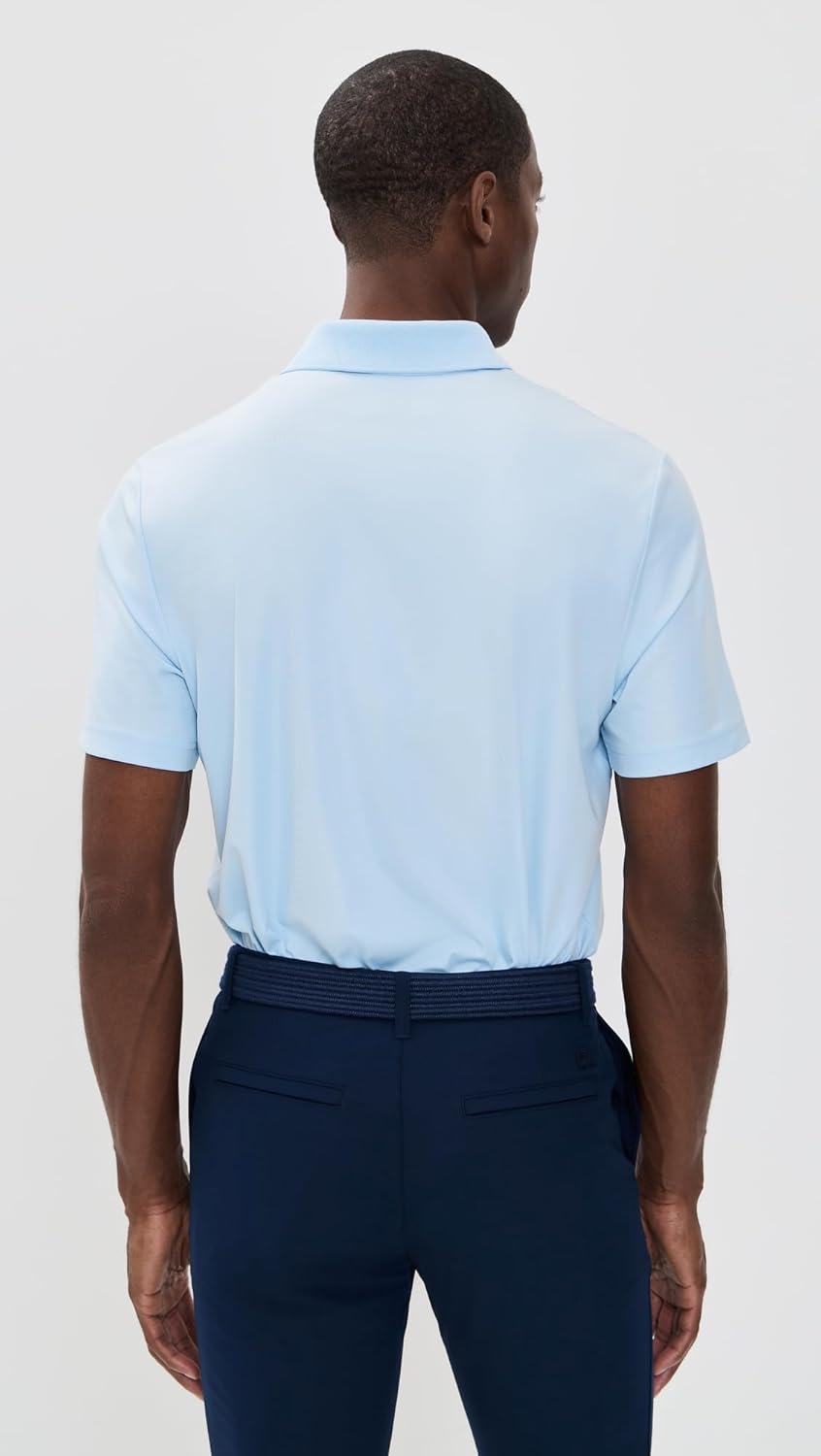 Поло Lacoste Sport Regular Fit, мужское, для гольфа с защитой от ультрафиолета, Light Blue — фото 3