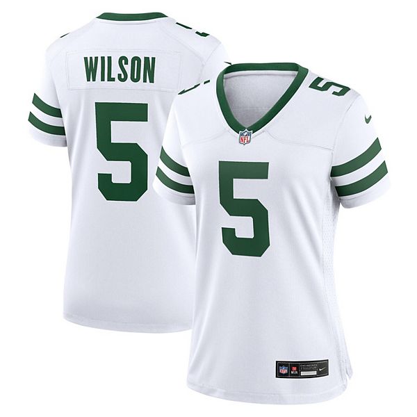 

Женская игровая футболка Garrett Wilson Legacy White New York Jets Nike