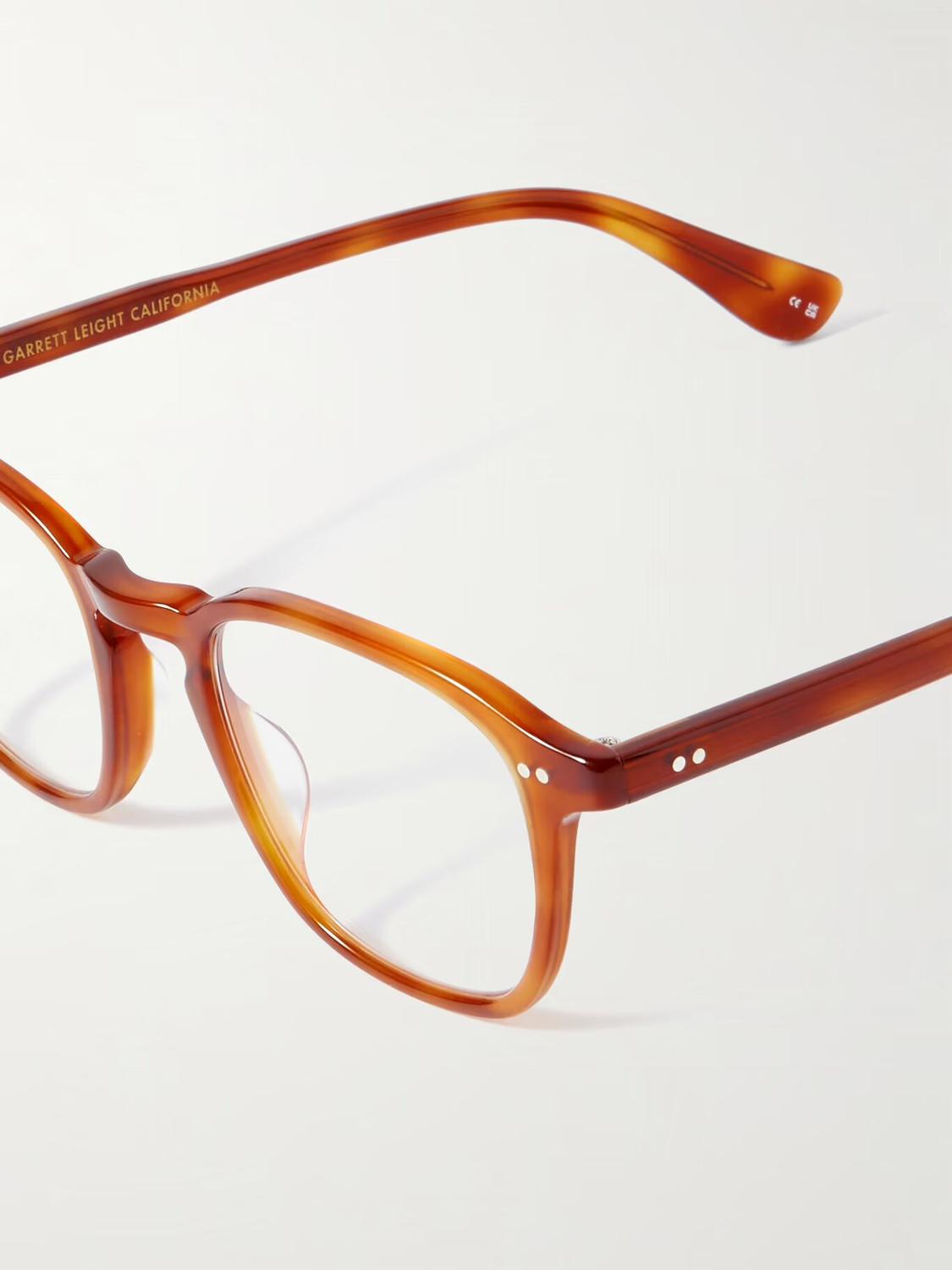 

Очки Markus Square-Frame Tortoiseshell из ацетата GARRETT LEIGHT CALIFORNIA OPTICAL, коричневый