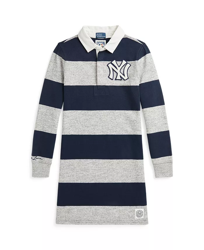 

Платье регби Yankees для девочек постарше Polo Ralph Lauren, мультиколор