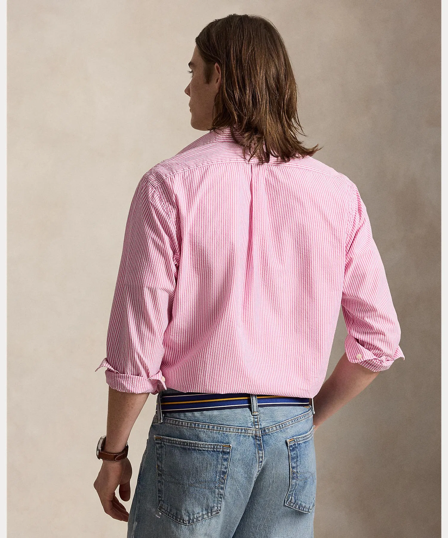 Мужская рубашка Polo Ralph Lauren Classic Fit в полоску — фото 4