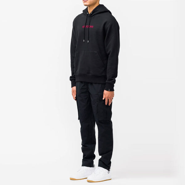 Толстовка Men's Air Jordan Logo Embroidered Sports Black, черный — фото 4
