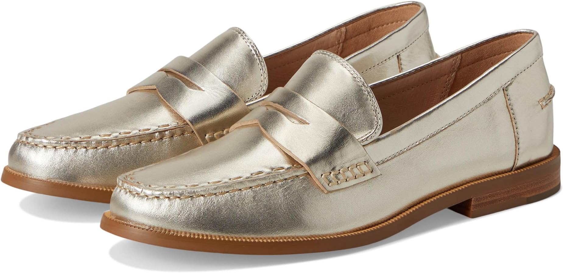 Лоферы Jack Rogers Tipson Penny Loafers - Leather, цвет Platinum