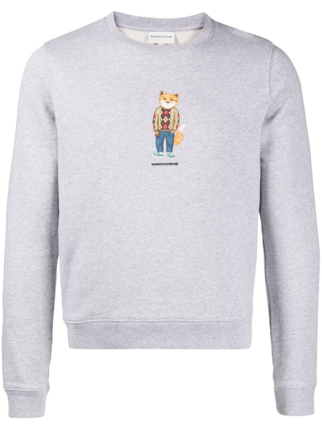

Maison Kitsuné толстовка с принтом Fox, серый