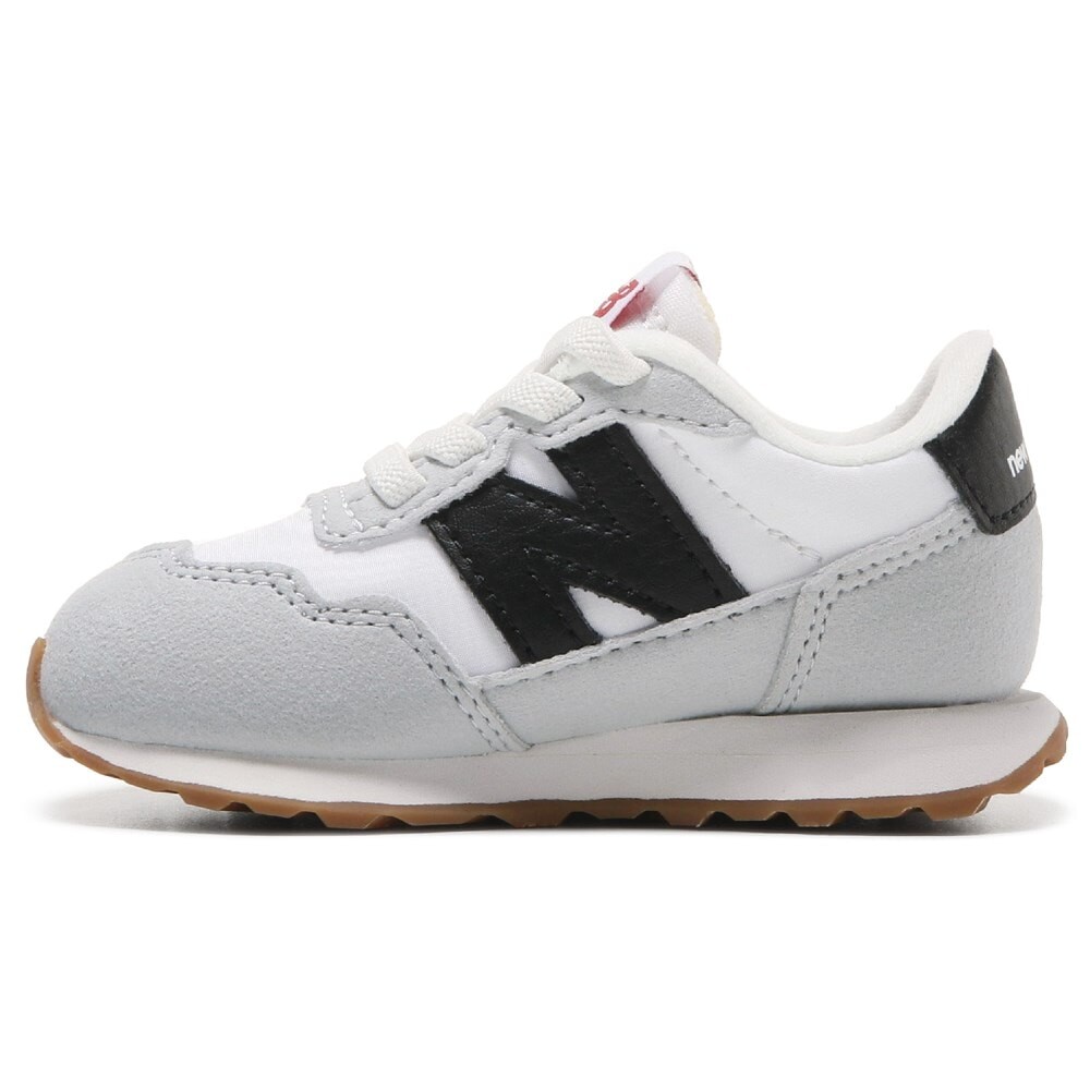 Детские кроссовки без шнуровки 237 в стиле ретро для малышей New Balance, белый — фото 3