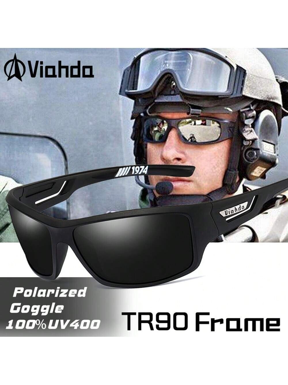 

Солнцезащитные очки Viahda TR90 поляризационные, черный