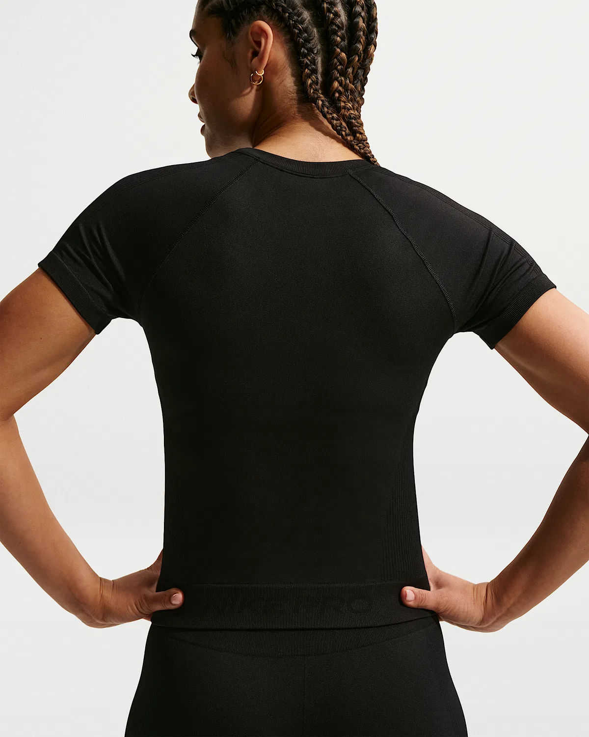 Женская футболка Dri-FIT Nike Pro Seamless, Black — фото 2