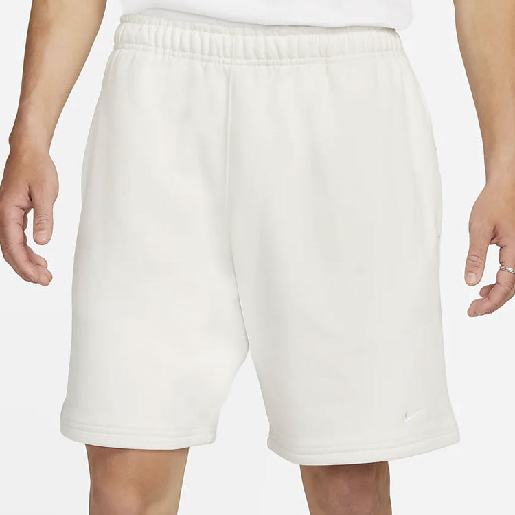 Шорты Nike Solid Color Logo Straight Loose Casual Shorts Unisex White DV3056-030, белый — фото 3
