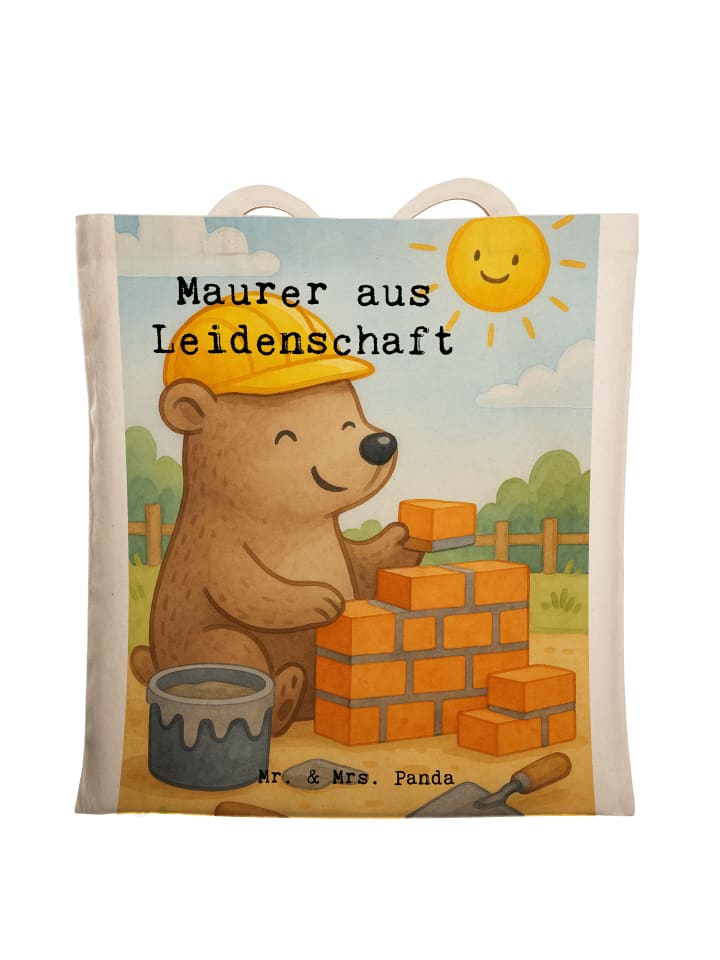 

Mr. & Mrs. Panda Сумка-шоппер с дизайном «Maurer Leidenschaft» и надписью белого цвета