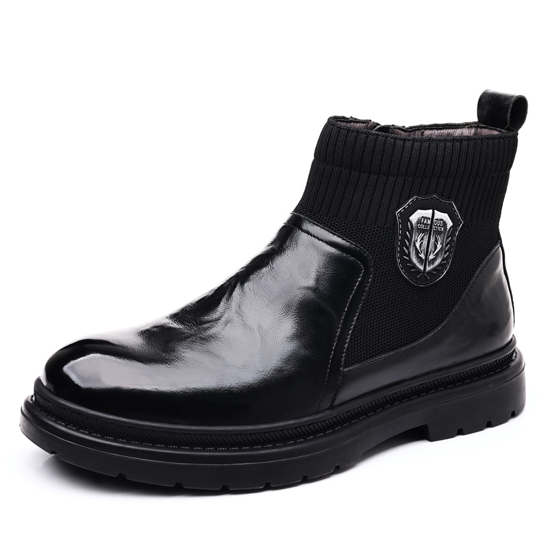 SHUPATE Мужские зимние ботинки с меховой подкладкой черные, цвет Black Fleece-Lined — фото 3
