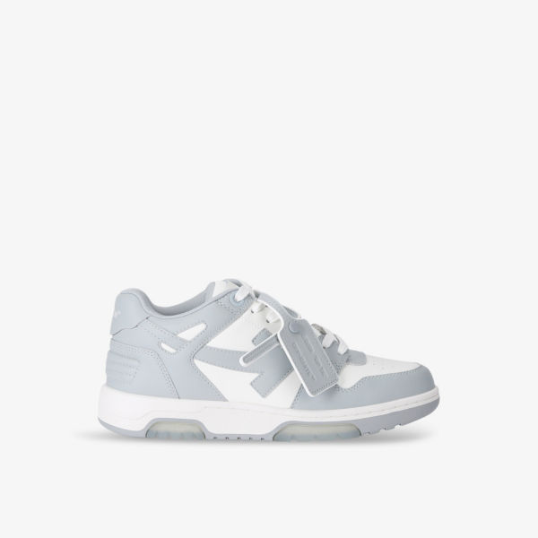Кроссовки кожаные низкие для выхода из офиса Off-White C/O Virgil Abloh, серый