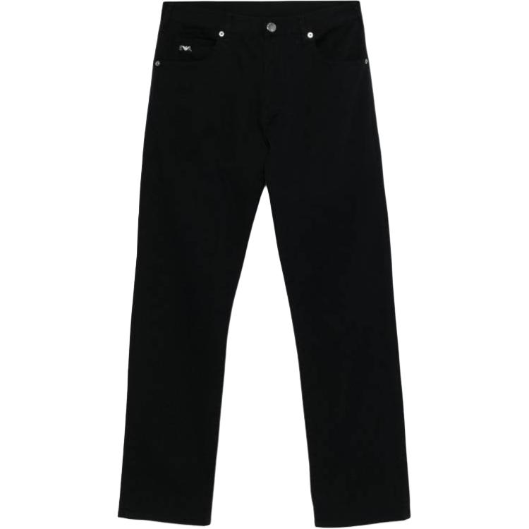

Джинсы с логотипом на бляшке Slim Fit EMPORIO ARMANI, черный