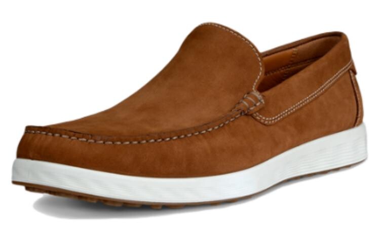 Мужские туфли Ecco Men's Casual Shoes Men Low-Top Brown — фото 3