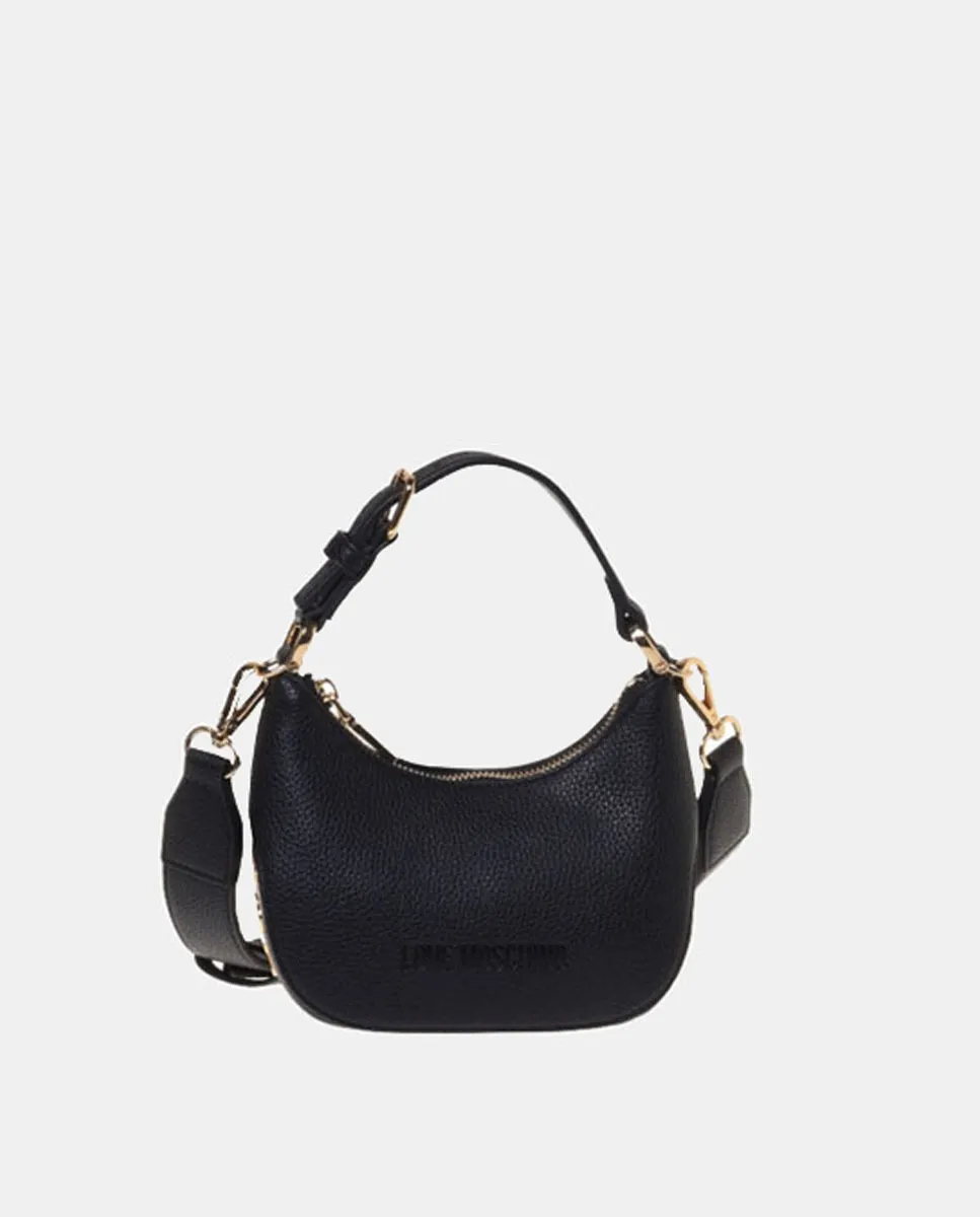 

Мини-сумка со съемным ремешком через плечо Love Moschino, черный