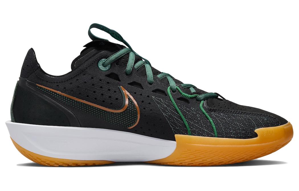 Эйр Зум Джи Ти Кат 3 "Майами Харрикейнз" Nike, черный оранжевый зеленый — фото 3
