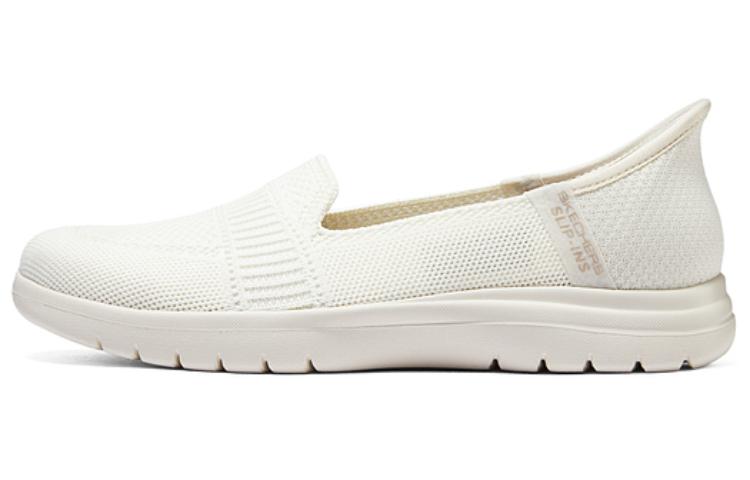 

Кроссовки Skechers Slip Ins Lifestyle Shoes Women's Low-top Milky White, слоновая кость, Бежевый, Кроссовки Skechers Slip Ins Lifestyle Shoes Women's Low-top Milky White, слоновая кость