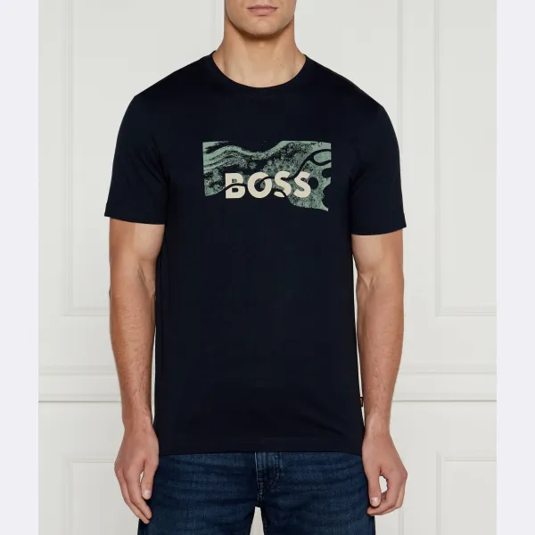 

Футболка стандартного кроя Boss, синий